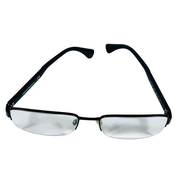 Emporio Armani Half Rim Designer Eyeglasses EA1029 56 18 140 Black Frames Used - Picture 4 of 15